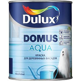 Краска полуматовая Dulux Domus Aqua для деревянных фасадов BW (2,5л)